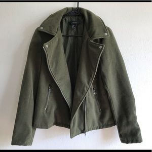 Suede Olive Green Jacket